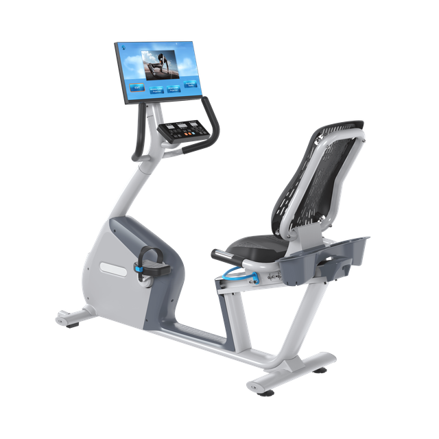 دراجة مستلقية MND-X520C مزودة بشاشة عرض | شاشة مقاس 21.5 بوصة | MND FITNESS