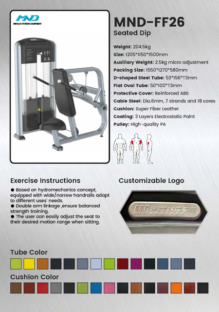آلة تراجع ثلاثية الرؤوس جالسة FF26 | منشئ ثلاثية الرؤوس | قوة الجزء العلوي من الجسم